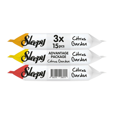 Sleepy Citrus Garden Travel Wipes 15ct