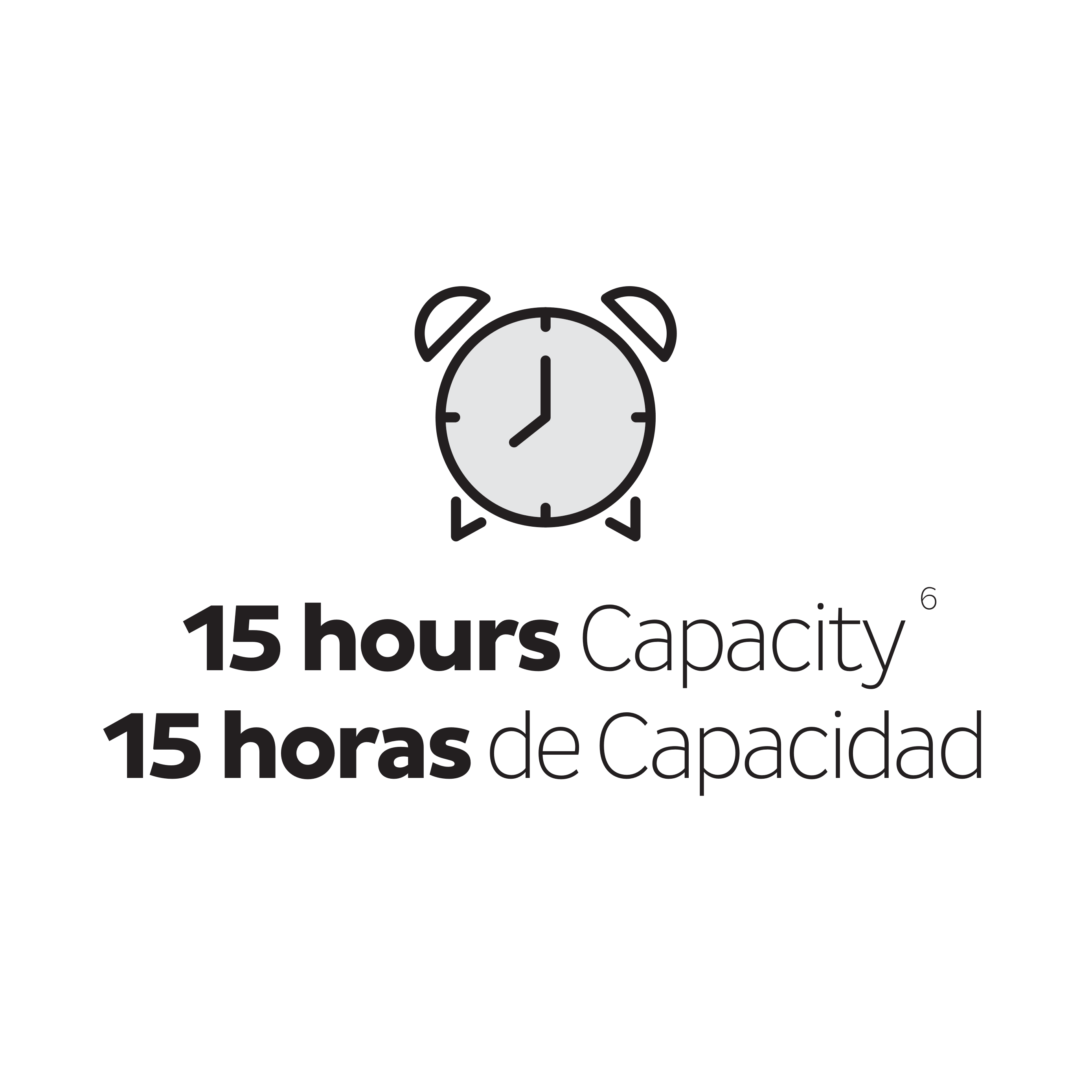 15 Hours Capacity
